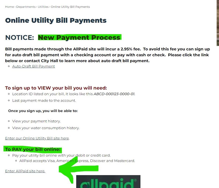 Bill Pay Screenshot