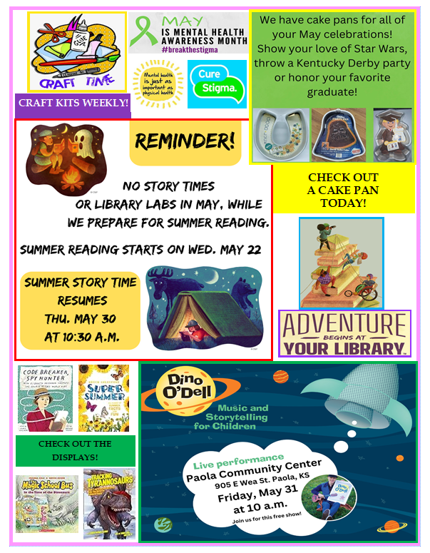 May 2024 Library Announcements page 2